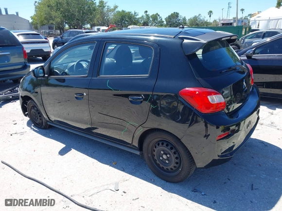 2017 Mitsubishi Mirage ES with VIN ML32A3HJ2HH017841, listed as a IAAI auction lot 42020596 with 112,959 mi miles. Bid and sale history available at carsss.com. Image 3.