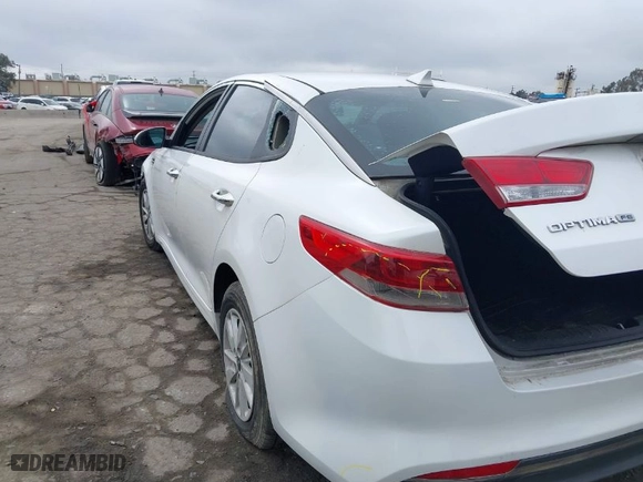 2017 Kia Optima LX with VIN KNAGT4L37H5160410, listed as a IAAI auction lot 41906061 with 88,243 mi miles. Bid and sale history available at carsss.com. Image 6.