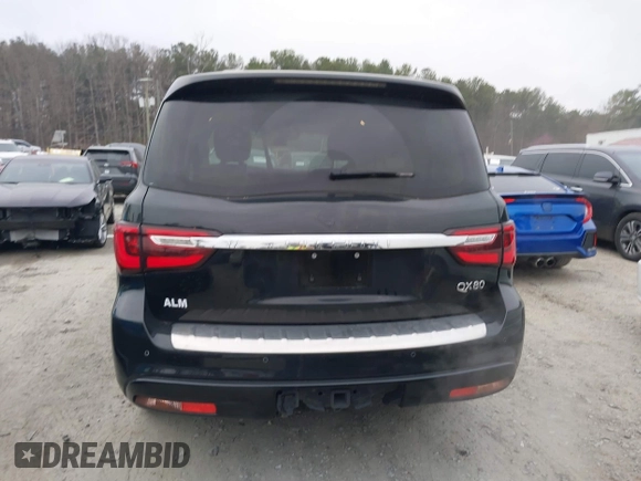 2020 Infiniti QX80 Luxe z VIN JN8AZ2NF7L9704896, wystawiony jako IAAI lot #41786314 z przebiegiem 75 305 mil mil oraz . Historia ofert i sprzedaży dostępna na DreamBid. Obrazek 16.