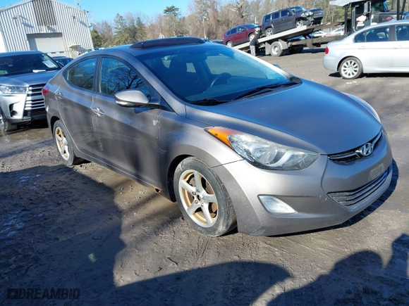 2012 Hyundai Elantra GLS with VIN 5NPDH4AE6CH128522, listed as a IAAI auction lot 41827549 with 145,236 mi miles. Bid and sale history available at carsss.com. Image 1.