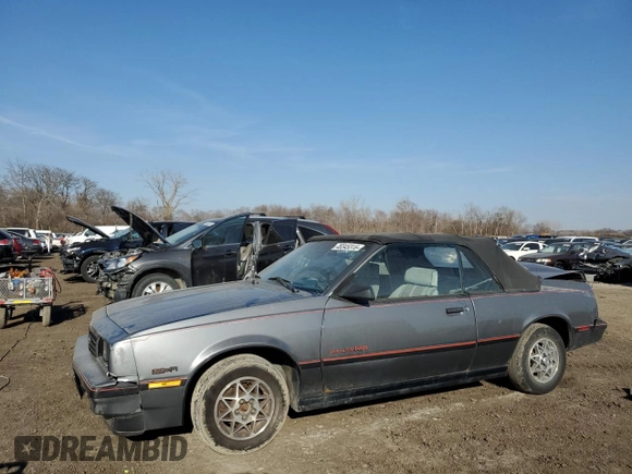 1987 Chevrolet Cavalier with VIN 1G1JE31W5H7194966, listed as a Copart auction lot 48345315 with 111,052 mi miles and Salvage Title. Bid and sale history available at DreamBid. Image 1.