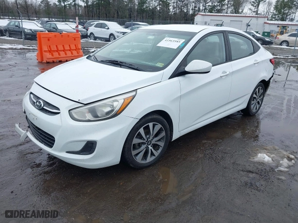 2017 Hyundai Accent SE with VIN KMHCT4AE0HU225010, listed as a IAAI auction lot 41563585 with 77,949 mi miles. Bid and sale history available at carsss.com. Image 2.