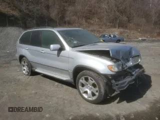 2001 BMW X5 4.4i with VIN WBAFB33581LH19977, listed as a Copart auction lot 48957175 with 0 mi miles and Salvage Title. Bid and sale history available at carsss.com. Image 4.