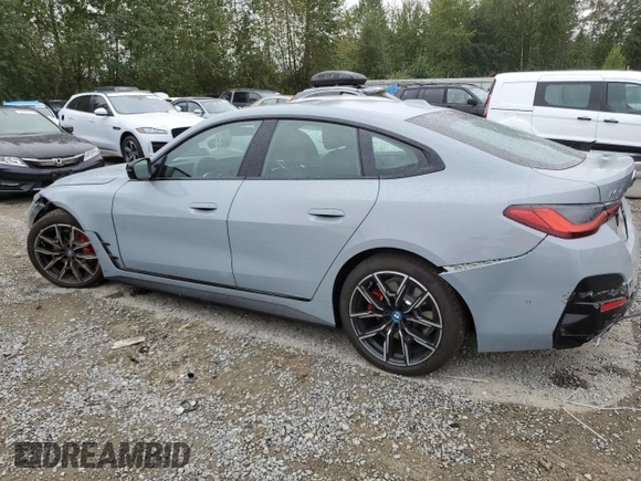 2023 BMW i4 M50 z VIN WBY33AW02PFP88948, wystawiony jako Copart lot #67563423 z przebiegiem 2 090 mil mil oraz . Historia ofert i sprzedaży dostępna na DreamBid. Obrazek 2.