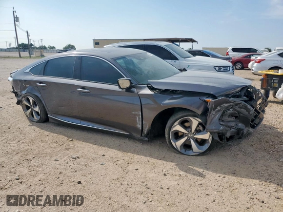2019 Honda Accord Touring with VIN 1HGCV2F91KA003035, listed as a Copart auction lot 60393205 with 38,386 mi miles and Salvage title. Bid and sale history available at DreamBid. Image 4.