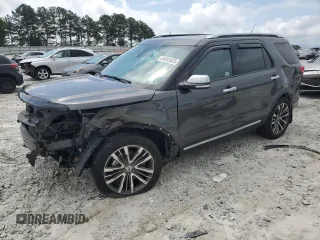 2018 Ford Explorer Platinum z VIN 1FM5K8HT4JGA17966, wystawiony jako Copart lot #54692925 z przebiegiem 76 605 mil mil oraz Szkoda całkowita • Salvage title. Historia ofert i sprzedaży dostępna na DreamBid. Obrazek 1.