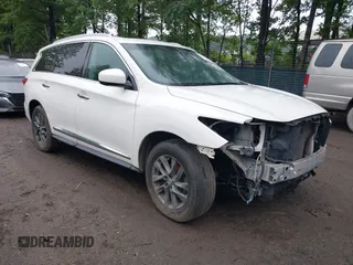 2013 Infiniti JX35 z VIN 5N1AL0MM8DC314116, wystawiony jako IAAI lot #42513447 z przebiegiem 162 603 mil mil oraz . Historia ofert i sprzedaży dostępna na DreamBid. Obrazek 1.
