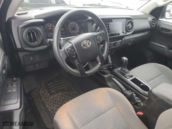 2021 Toyota Tacoma 2WD SR with VIN 3TYRX5GN6MT022335, listed as a Copart auction lot 52741985 with 88,470 mi miles and Salvage Title. Bid and sale history available at carsss.com. Image 8.