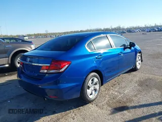 2015 Honda Civic Sedan LX with VIN 2HGFB2F57FH564432, listed as a IAAI auction lot 41839793 with 72,197 mi miles. Bid and sale history available at carsss.com. Image 4.