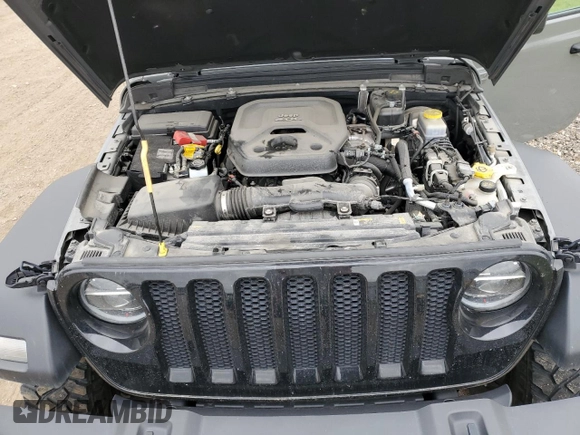 2022 Jeep Wrangler Unlimited Willys with VIN 1C4HJXDN7NW156538, listed as a Copart auction lot 79195464 with 87,081 mi miles and Salvage Title. Bid and sale history available at DreamBid. Image 13.
