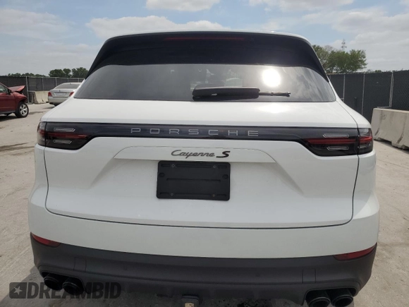 2023 Porsche Cayenne with VIN WP1AA2AY9PDA03207, listed as a Copart auction lot 54134635 with 19,526 mi miles and Salvage title. Bid and sale history available at DreamBid. Image 6.
