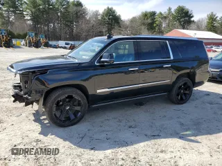 2018 Cadillac Escalade ESV Platinum z VIN 1GYS4KKJ1JR264186, wystawiony jako Copart lot #48252095 z przebiegiem 145 484 mil mil oraz Szkody całkowita. Historia ofert i sprzedaży dostępna na DreamBid. Obrazek 1.
