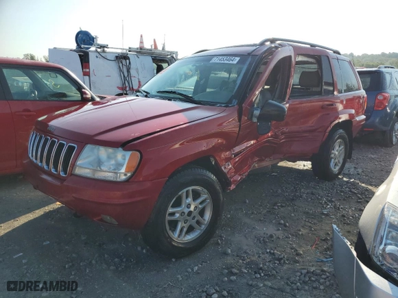 2003 Jeep Grand Cherokee Limited with VIN 1J8GW58N33C568751, listed as a Copart auction lot 71453464 with 277,216 mi miles and Salvage Title. Bid and sale history available at carsss.com. Image 1.