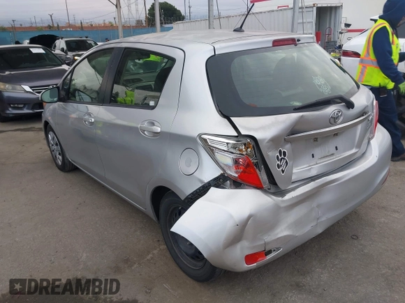 2012 Toyota Yaris L with VIN JTDKTUD30CD525956, listed as a IAAI auction lot 42057788 with 191,307 mi miles. Bid and sale history available at carsss.com. Image 3.