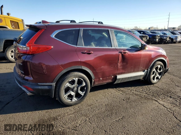 2017 Honda CR-V Touring with VIN 2HKRW2H9XHH655902, listed as a Copart auction lot 46058135 with 111,266 mi miles and Clean Title. Bid and sale history available at carsss.com. Image 3.