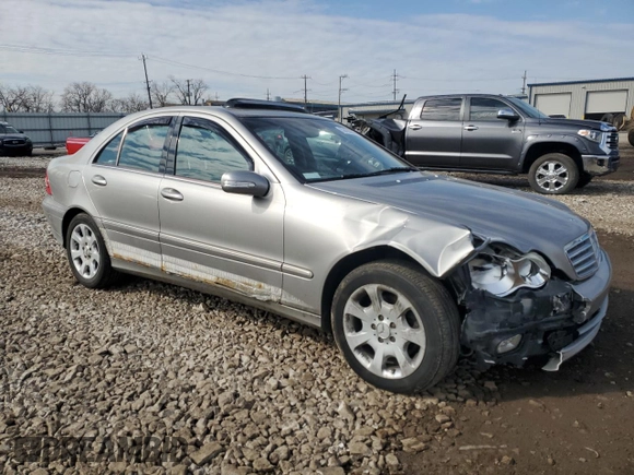 2005 Mercedes-Benz C 320 with VIN WDBRF84J45F570111, listed as a Copart auction lot 50426905 with 146,051 mi miles and Salvage title. Bid and sale history available at DreamBid. Image 4.