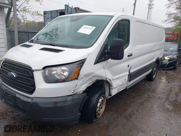 2016 Ford Transit Cargo with VIN 1FTYE9ZM1GKB40541, listed as a IAAI auction lot 42005753 with 56,865 mi miles and . Bid and sale history available at DreamBid. Image 2.