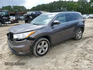 2015 Toyota Highlander Limited with VIN 5TDDKRFH6FS137530, listed as a Copart auction lot 64262375 with 140,843 mi miles and Salvage title. Bid and sale history available at DreamBid. Image 1.