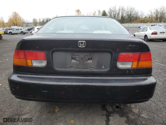 1997 Honda Civic DX with VIN 1HGEJ6220VL024777, listed as a Copart auction lot 81893044 with 180,967 mi miles and Salvage Title. Bid and sale history available at carsss.com. Image 6.