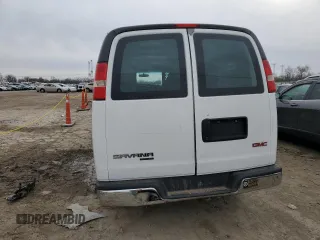 2012 GMC Savana Cargo Van with VIN 1GTS7AFX0C1119955, listed as a Copart auction lot 84835764 with 0 mi miles and Salvage Title. Bid and sale history available at carsss.com. Image 6.