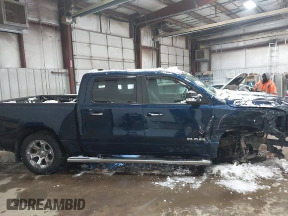 2019 Ram 1500 Big Horn/Lone Star with VIN 1C6SRFFT8KN908051, listed as a IAAI auction lot 41598931 with 95,612 mi miles. Bid and sale history available at carsss.com. Image 13.