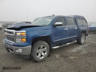 2015 Chevrolet Silverado 1500 LTZ with VIN 3GCUKSEC2FG381641, listed as a Copart auction lot 88495915 with 190,006 mi miles and Salvage Title. Bid and sale history available at carsss.com. Image 1.