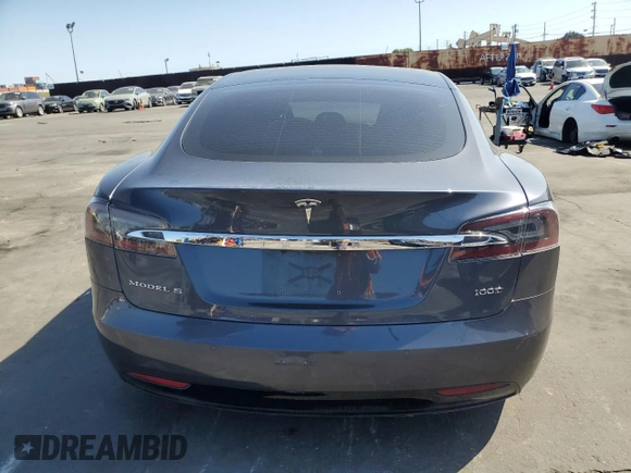 2019 Tesla Model S 75D with VIN 5YJSA1E2XKF305595, listed as a Copart auction lot 51838965 with Not provided miles and Salvage title. Bid and sale history available at DreamBid. Image 6.