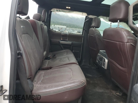 2017 Ford F-250 Lariat with VIN 1FT7W2BT6HED83358, listed as a Copart auction lot 55566865 with 140,578 mi miles and Salvage title. Bid and sale history available at DreamBid. Image 10.