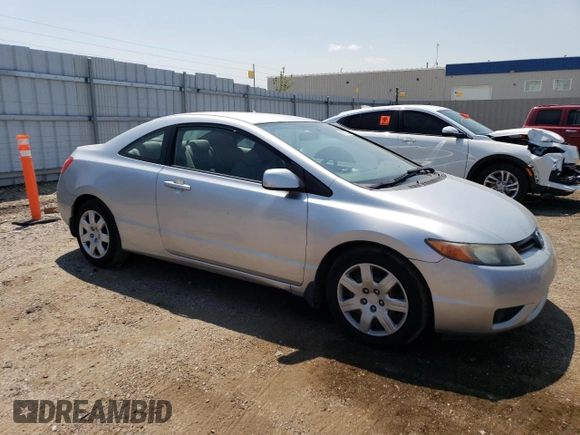 2008 Honda Civic Cpe LX with VIN 2HGFG12628H562634, listed as a Copart auction lot 62737574 with 96,813 mi miles and Salvage Title. Bid and sale history available at carsss.com. Image 4.