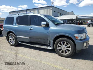 2008 Infiniti QX56 with VIN 5N3AA08D18N900593, listed as a Copart auction lot 52088985 with 171,572 mi miles and Salvage Title. Bid and sale history available at carsss.com. Image 4.