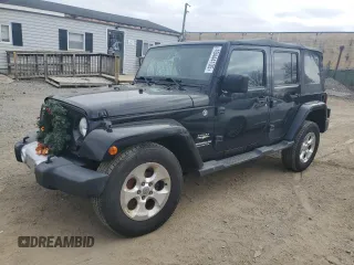 2015 Jeep Wrangler Unlimited Sahara with VIN 1C4BJWEG3FL530114, listed as a Copart auction lot 49444135 with 156,669 mi miles and Salvage Title. Bid and sale history available at carsss.com. Image 1.