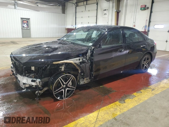 2024 Mercedes-Benz C 300 with VIN W1KAF4HB0RR219264, listed as a Copart auction lot 48209655 with 756 mi miles and Salvage Title. Bid and sale history available at DreamBid. Image 1.
