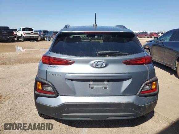 2018 Hyundai Kona SEL with VIN KM8K62AA9JU076347, listed as a Copart auction lot 52237635 with 68,621 mi miles and Salvage Title. Bid and sale history available at carsss.com. Image 6.