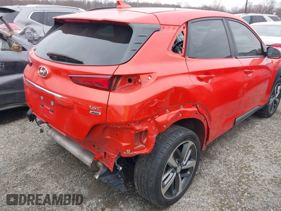 2019 Hyundai Kona Limited with VIN KM8K3CA53KU330542, listed as a IAAI auction lot 41454145 with 64,166 mi miles. Bid and sale history available at carsss.com. Image 6.