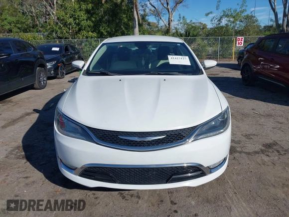 2016 Chrysler 200 C with VIN 1C3CCCCB0GN134012, listed as a IAAI auction lot 41427127 with 125,145 mi miles. Bid and sale history available at carsss.com. Image 12.