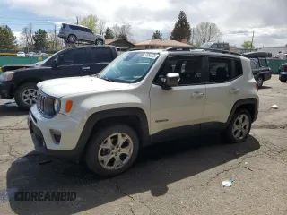 2020 Jeep Renegade Limited with VIN ZACNJBD12LPM02664, listed as a Copart auction lot 55297675 with 58,957 mi miles and Salvage title. Bid and sale history available at DreamBid. Image 1.