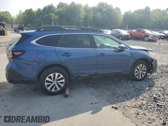 2021 Subaru Outback Premium with VIN 4S4BTAFC5M3101218, listed as a Copart auction lot 58710095 with 48,700 mi miles and Salvage title. Bid and sale history available at DreamBid. Image 3.