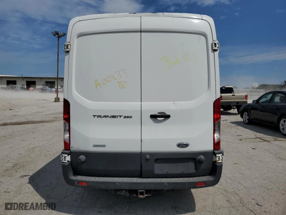 2016 Ford Transit Cargo Van with VIN 1FTYR2CG7GKA00833, listed as a Copart auction lot 70727344 with 262,117 mi miles and Salvage Title. Bid and sale history available at carsss.com. Image 6.