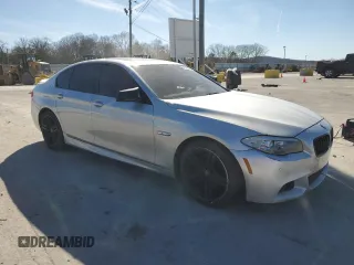 2013 BMW 5 Series 550i with VIN WBAFR9C51DDX79903, listed as a Copart auction lot 47576945 with 109,588 mi miles and Clean Title. Bid and sale history available at carsss.com. Image 4.