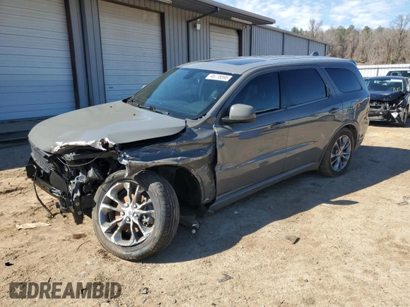 2020 Dodge Durango GT with VIN 1C4RDHDG7LC394584, listed as a Copart auction lot 46718595 with 101,366 mi miles and Salvage title. Bid and sale history available at DreamBid. Image 1.