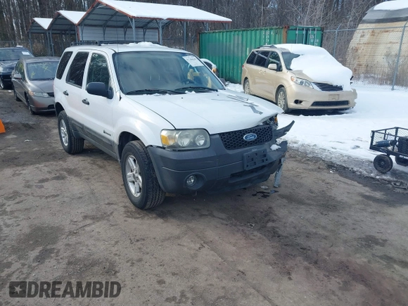2006 Ford Escape Hybrid with VIN 1FMYU96H06KA26079, listed as a IAAI auction lot 41246646 with 105,658 mi miles and . Bid and sale history available at DreamBid. Image 1.
