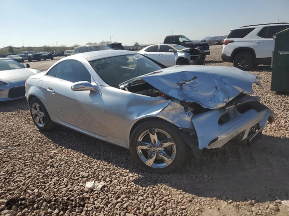 2007 Mercedes-Benz SLK-Class 3.0L with VIN WDBWK54F07F160403, listed as a Copart auction lot 43060145 with 168,421 mi miles and Salvage Title. Bid and sale history available at carsss.com. Image 4.