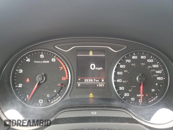 2015 Audi A3 2.0T Premium Plus with VIN WAUEFGFF5F1023024, listed as a Copart auction lot 45872215 with 2,539 mi miles and Salvage Title. Bid and sale history available at carsss.com. Image 9.