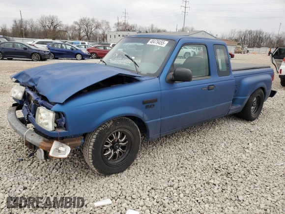 1999 Ford Ranger XL with VIN 1FTYR14V7XPB28399, listed as a Copart auction lot 48479455 with 133,285 mi miles and Salvage Title. Bid and sale history available at carsss.com. Image 1.
