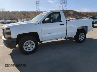 2014 Chevrolet Silverado 1500 Work Truck with VIN 1GCNKPEH3EZ335702, listed as a Copart auction lot 52570025 with 135,466 mi miles and Salvage Title. Bid and sale history available at DreamBid. Image 1.