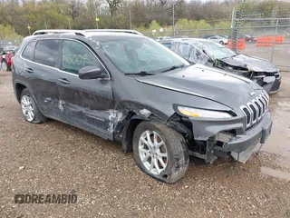 2014 Jeep Cherokee Altitude with VIN 1C4PJMCB2EW181848, listed as a IAAI auction lot 41638004 with 175,813 mi miles. Bid and sale history available at carsss.com. Image 1.