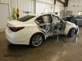 2018 Infiniti Q50 Luxe with VIN JN1EV7AR6JM443179, listed as a Copart auction lot 42911915 with Not Provided miles and Non Repairable. Bid and sale history available at carsss.com. Image 3.