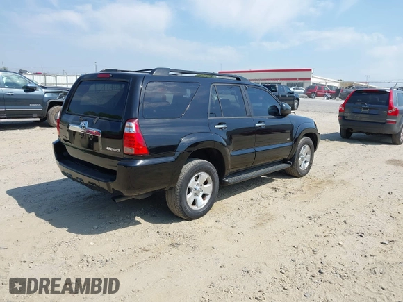 2007 Toyota 4Runner SR5 with VIN JTEZU14R978069108, listed as a IAAI auction lot 42080550 with 188,589 mi miles. Bid and sale history available at carsss.com. Image 4.