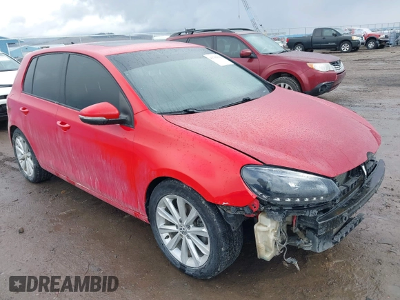 2013 Volkswagen Golf TDI w/Sunroof & Nav with VIN WVWNM7AJ1DW131774, listed as a IAAI auction lot 41785818 with 167,954 mi miles and . Bid and sale history available at DreamBid. Image 1.