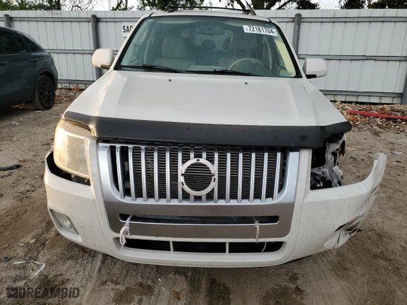 2009 Mercury Mariner Premier with VIN 4M2CU87G89KJ00930, listed as a Copart auction lot 72181704 with 186,289 mi miles and Salvage Title. Bid and sale history available at carsss.com. Image 5.